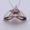 Kultaseppa Salovaara, rhodochrosite set silver pendant on a chain, Finland, circa 1975 (Ref S+261) SOLD - Image 4