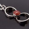 Kultaseppa Salovaara, carnelian set silver pendant on a chain, Finland, circa 1975 (Ref S+252HH) SOLD - Image 2