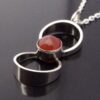 Kultaseppa Salovaara, carnelian set silver pendant on a chain, Finland, circa 1975 (Ref S+252HH) SOLD - Image 3