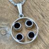 Kultaseppa Salovaara, smoky quartz set silver pendant on a chain, Finland, circa 1975 (Ref S+259) SOLD - Image 3