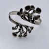 Hannu Ikonen for Valo-Koru Oy, silver reindeer moss cross over bangle, Finland, 1973 (Ref S+306) SOLD