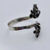 Hannu Ikonen for Valo-Koru Oy, silver reindeer moss cross over bangle, Finland, 1973 (Ref S+306) SOLD - Image 2