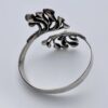 Hannu Ikonen for Valo-Koru Oy, silver reindeer moss cross over bangle, Finland, 1973 (Ref S+306) SOLD - Image 3