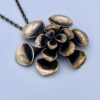 Hannu Ikonen for Valo-Koru, large bronze reindeer moss pendant on chain, Finland (Ref S+311) SOLD - Image 3