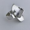 Bjorn Weckström for Lapponia, silver 'In the Magma' ring, Finland, 1971 (Ref S+343HH)