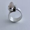 Elis Kauppi for Kupittaan Kulta, rose quartz set silver ring, Finland, circa 1970 (Ref S+331) SOLD