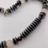 Margaret Turner, hematite, rose quartz and garnet necklace, unmarked, circa 1975 (Ref S+124) SOLD - Image 2