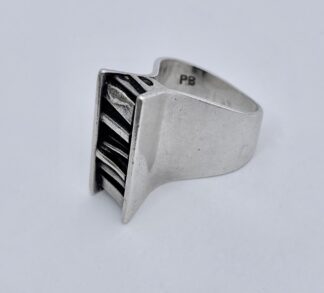 PB (maker not known), silver ring, possibly American, circa 1970 (Ref S+334) SOLD