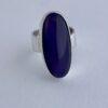Carl Ove Frydensberg, purple paste set silver ring, Denmark, circa 1970 (Ref S+361) SOLD