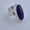 Carl Ove Frydensberg, purple paste set silver ring, Denmark, circa 1970 (Ref S+361) SOLD - Image 2