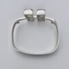 Valo-Koru Oy, four stone rock crystal set silver bangle, Finland, 1975 (Ref S+352) SOLD - Image 5