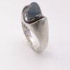 Thor Selzer, moonstone set silver ring, Denmark, circa 1970 (Ref S+350) SOLD - Image 2