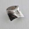 Bjorn Weckström for Lapponia, silver 'Carina' ring, Finland, 1970 (Ref S+342)