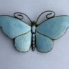 G. Dahlgren & Co, turquoise coloured enamel butterfly brooch, Sweden (Ref S+) SOLD