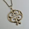 Kalevala Koru, bronze 'Pielavesi' pendant on chain, Finland (Ref S+385) SOLD