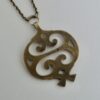 Kalevala Koru, bronze 'Pielavesi' pendant on chain, Finland (Ref S+385) SOLD - Image 2