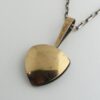Karl Erik Palmberg, for Alton, simulated turquoise set bronze pendant on chain, Sweden, circa 1975 (Ref S+384HH) SOLD - Image 3