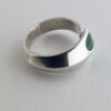 David-Andersen, green enamelled silver ring, Norway, circa 1975 (Ref S+402) SOLD - Image 5