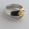 David-Andersen, yellow enamel and silver ring, Norway, circa 1975 (Ref S+399) SOLD - Image 3