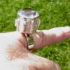 Magnus G:son Liedholm (attributed) for Candra Aktiebolag Atelje, rock crystal set silver ring, Malmo, Sweden, 1968 (Ref S+411) SOLD - Image 8
