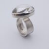 Björn Weckström for Lapponia, rare rutilated quartz set silver 'Luna' ring, Finland, 1984 (Ref S+404) SOLD - Image 2