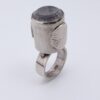 Magnus G:son Liedholm (attributed) for Candra Aktiebolag Atelje, rock crystal set silver ring, Sweden, 1968 (Ref S+412) - Image 2