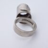 Magnus G:son Liedholm (attributed) for Candra Aktiebolag Atelje, rock crystal set silver ring, Sweden, 1968 (Ref S+412) - Image 4