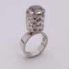 Magnus G:son Liedholm for Candra Aktiebolag Atelje, rock crystal set silver ring, Sweden, 1969 (Ref S+414) SOLD