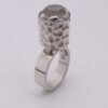 Magnus G:son Liedholm for Candra Aktiebolag Atelje, rock crystal set silver ring, Sweden, 1969 (Ref S+414) SOLD - Image 2
