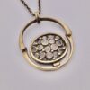 Jorma Laine, possibly by Turun Hopea Oy, bronze pendant on chain, Finland, circa 1970 (Ref S+394HH) SOLD