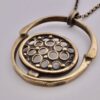 Jorma Laine, possibly by Turun Hopea Oy, bronze pendant on chain, Finland, circa 1970 (Ref S+394HH) SOLD - Image 2