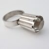 Magnus G:son Liedholm for Candra Aktiebolag Atelje, rock crystal set silver ring, Sweden, 1969 (Ref S+413) - Image 2