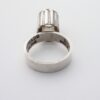 Magnus G:son Liedholm for Candra Aktiebolag Atelje, rock crystal set silver ring, Sweden, 1969 (Ref S+413) - Image 3