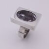 Elis Kauppi for Kupittaan Kulta, amethyst set silver ring, Finland, circa 1970 (Ref S+405) SOLD