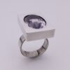 Elis Kauppi for Kupittaan Kulta, amethyst set silver ring, Finland, circa 1970 (Ref S+405) SOLD - Image 4