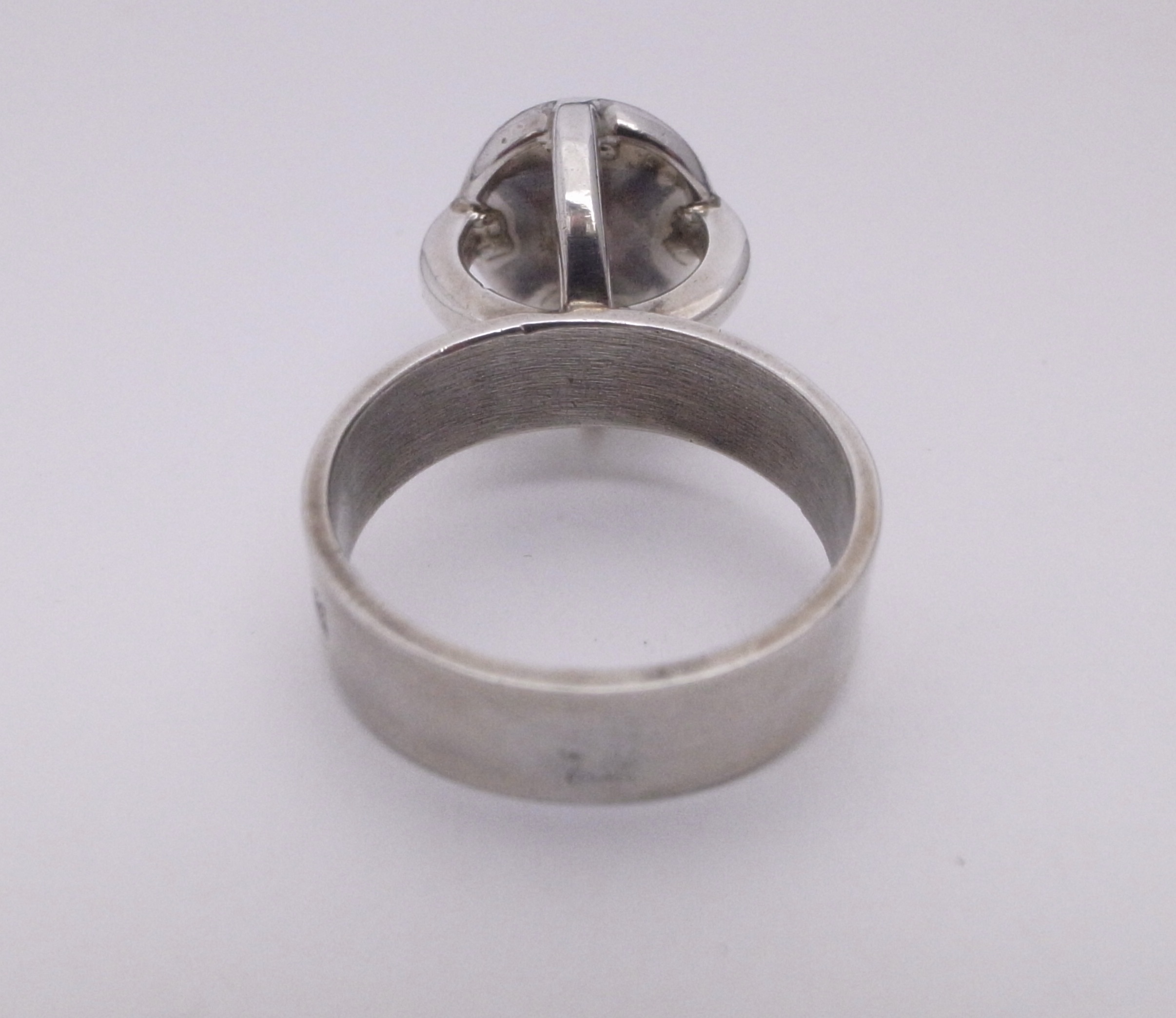 Haisen, stone set silver ring, Sweden, 1966 (Ref S+409) – John Kelly 1880+