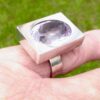 Elis Kauppi for Kupittaan Kulta, amethyst set silver ring, Finland, circa 1970 (Ref S+405) SOLD - Image 10