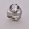 Unknown maker, rock crystal set 835 standard silver ring, possibly German, circa 1975 (Ref S+329HH) SOLD - Image 2