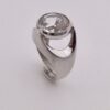 Unknown maker, rock crystal set 835 standard silver ring, possibly German, circa 1975 (Ref S+329HH) SOLD - Image 3