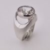 Unknown maker, rock crystal set 835 standard silver ring, possibly German, circa 1975 (Ref S+329HH) SOLD - Image 4
