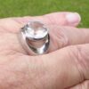 Unknown maker, rock crystal set 835 standard silver ring, possibly German, circa 1975 (Ref S+329HH) SOLD - Image 8