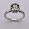 Jane Watling of Lacock, peridot set silver 'Tutti Fruitti' ring, London 2014 (Ref S+421) SOLD