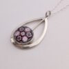 Caithness Jewellery, silver and millefiori glass pendant on chain, Birmingham 1979 (Ref S+438) SOLD - Image 3