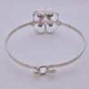 Kultaseppa Salovaara, four stone rock crystal set silver bangle, Finland, circa 1975 (Ref S+442) SOLD - Image 4