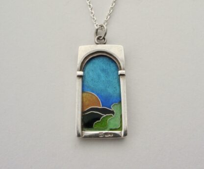 BB (maker not known), cloisonné enamel and silver pendant, London, circa 1975 (Ref S+471HH) SOLD