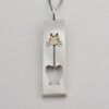 Kupittaan Kulta, silver and silver gilt cat pendant, Finland, circa 1975 (Ref S+480) SOLD