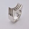 Wally Morgan (Designs) Ltd, silver ring, London 1970 (S+484) SOLD - Image 4