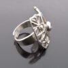Pentti Sarpaneva, probably for Turun Hopea, silver 'Lace' ring, Finland, 1973 London import marks (Ref S+488) - Image 3