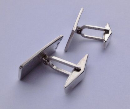 David Lawrence Silverware, pair of silver and enamel cufflinks, Birmingham 1964 (Ref S+489) - Image 11