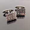 Nina Breddal, pair of silver cufflinks, London 1978 (Ref S+508) SOLD
